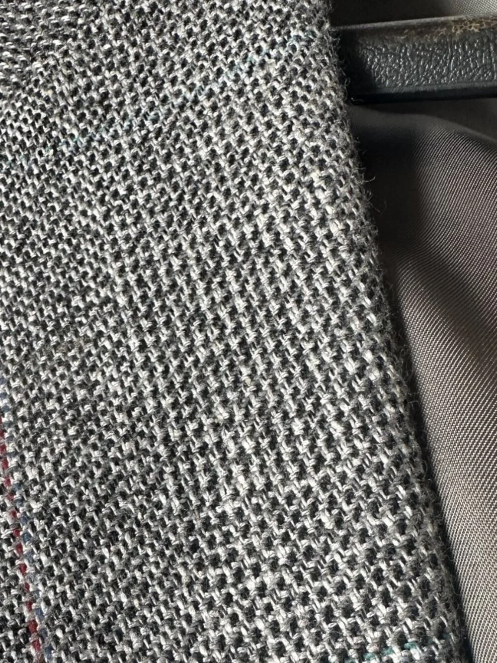 Haggar Men's Blazer, Gray Wool Tweed, Size 48R